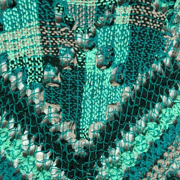 Crochet Women's Knit Green Sweater Size Small - Picture 7 of 7